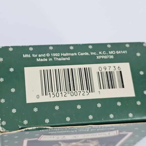 Lot of 2 Vintage 90s Hallmark Keepsake Ornaments Santa Claus & Prancer & Vixen - Picture 9 of 14